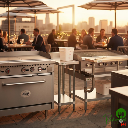 Regency 24" x 15" 18-Gauge 304 Stainless Steel Equipment Filler Table with Backsplash and Galvanized Undershelf