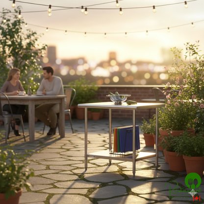 Steelton 30" x 36" 18 Gauge 430 Stainless Steel Work Table with Undershelf