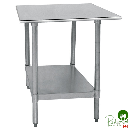 Advance Tabco TT-240-X 24" x 30" 18 Gauge Stainless Steel Work Table with Galvanized Undershelf