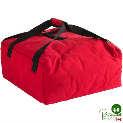 Cambro GBPP216521 Customizable Insulated Red Premium Pizza Delivery GoBag® - Holds up to (2) 16" or (3) 14" Pizza Boxes