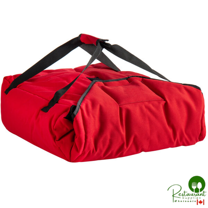 Cambro GBPP218521 Customizable Insulated Red Premium Pizza Delivery GoBag® - Holds up to (2) 18" Pizza Boxes