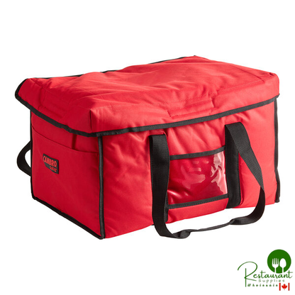 Cambro GBD181412521 Customizable Insulated Red Jumbo Delivery GoBag® - 18" x 14" x 12"