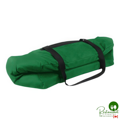 Sterno Kelly Green Customizable Space Saver Catering Large Insulated Food Carrier, 16" x 24" x 14" - Holds 3 Full Size or 6 Half Size Food Pans