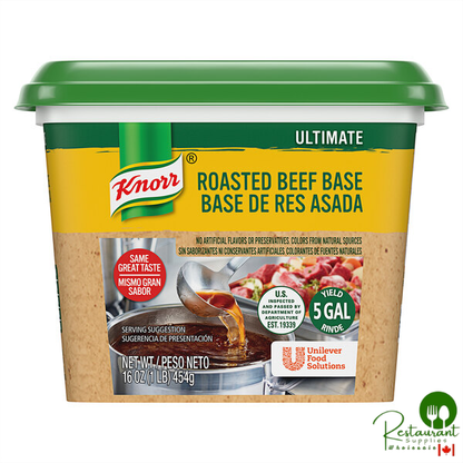Knorr 1 lb. Ultimate Beef Bouillon Base - 6/Case