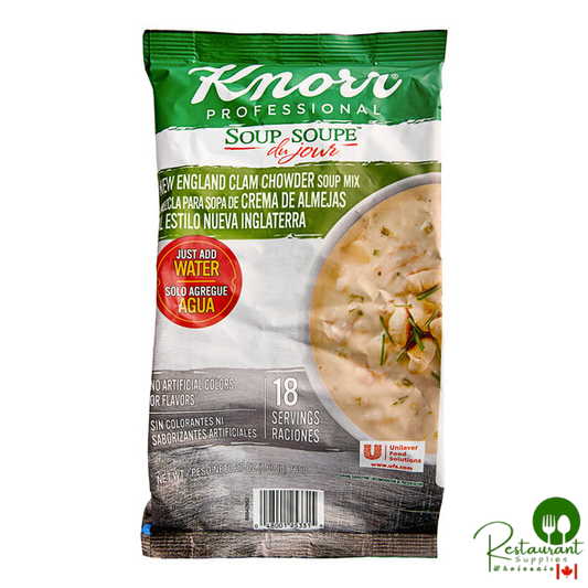 Knorr 27 oz. Soup du Jour Clam Chowder Soup Mix - 4/Case