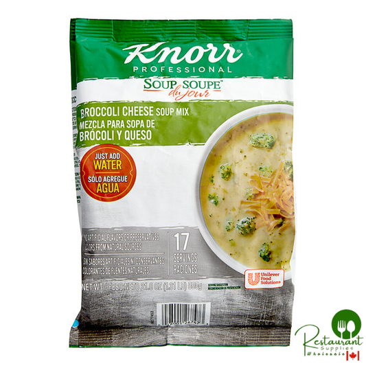 Knorr 21 oz. Soup du Jour Broccoli Cheese Soup Mix - 4/Case