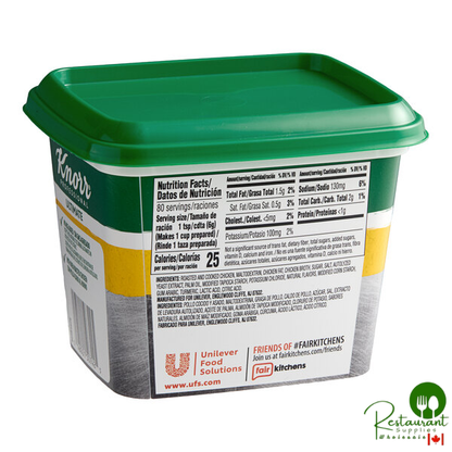 Knorr 1 lb. Ultimate Low Sodium Chicken Bouillon Base - 6/Case