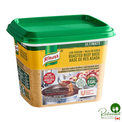 Knorr 1 lb. 095 Low Sodium Beef Bouillon Base - 12/Case