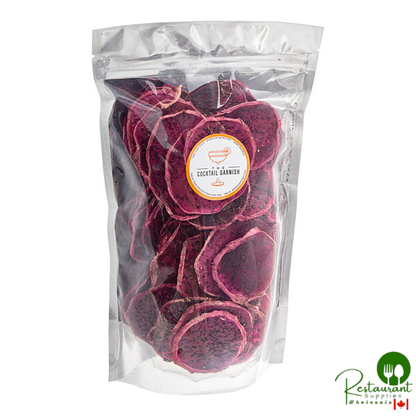 The Cocktail Garnish Dried Red Dragon Fruit Slices - 400/Case