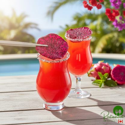 The Cocktail Garnish Dried Red Dragon Fruit Slices - 400/Case