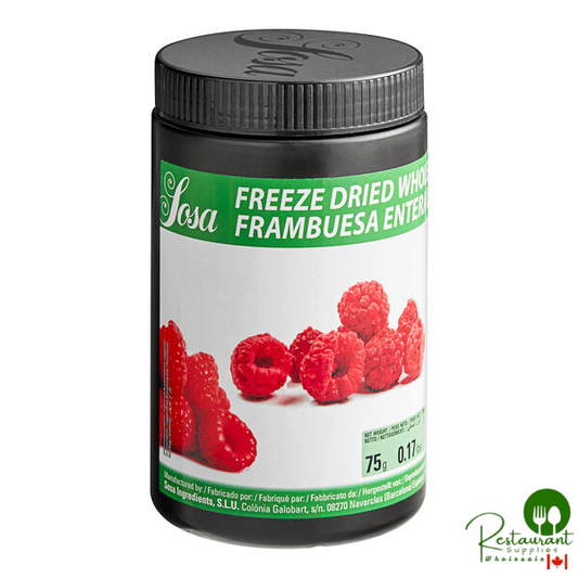 Sosa Freeze-Dried Whole Raspberries 2.6 oz. - 6/Case