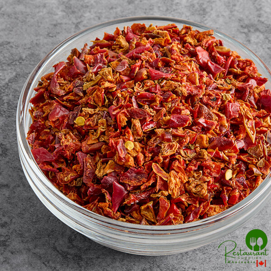 Silva Dried 1/4" Diced Red Bell Pepper 30 lb.