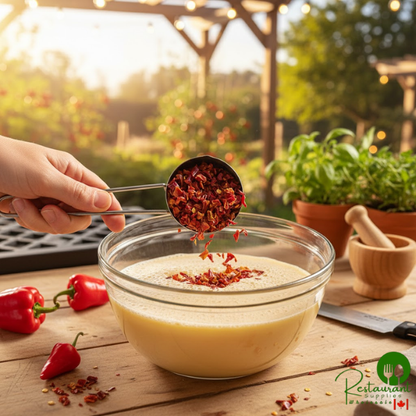 Silva Dried 1/4" Diced Red Bell Pepper 30 lb.