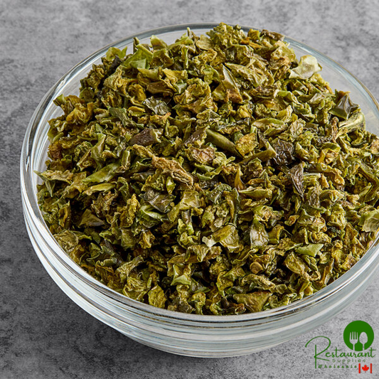 Silva Dried 1/4" Diced Green Bell Pepper 25 lb.