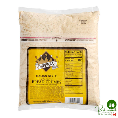 Imperia Italian-Style Seasoned Bread Crumbs 5 lb. - 6/Case