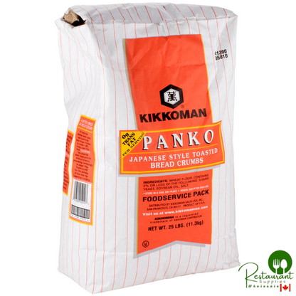 Kikkoman Panko Japanese Style Toasted Bread Crumbs - 25 lb.