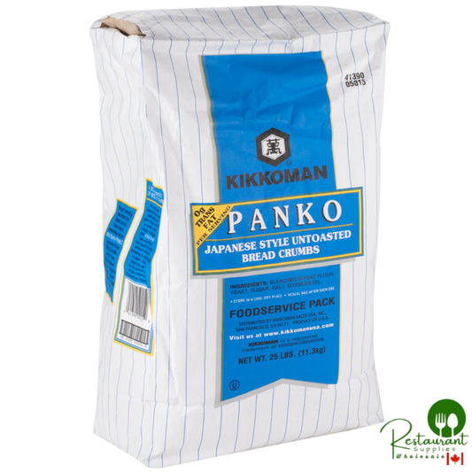 Kikkoman Panko Japanese Style Untoasted Bread Crumbs - 25 lb.