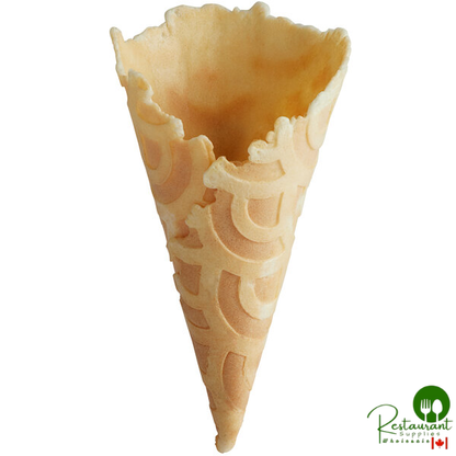 The Konery French Vanilla Waffle Cones - 144/Case