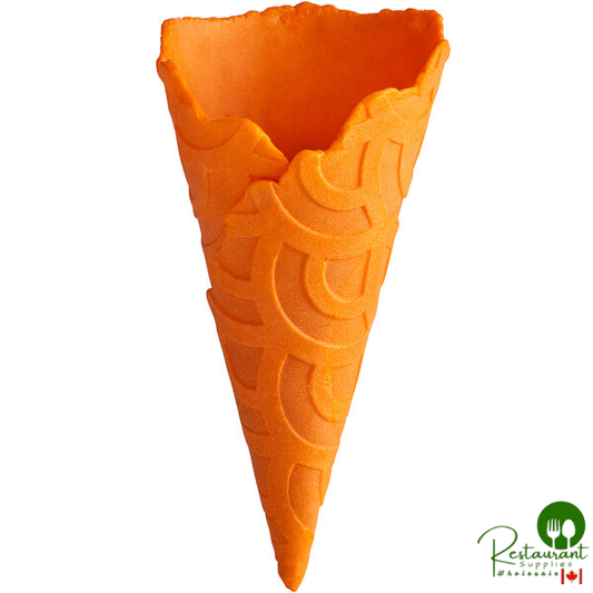 The Konery Orange Creamsicle Waffle Cones - 144/Case