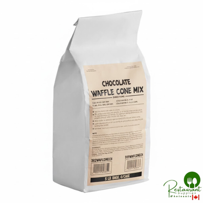 Chocolate Waffle Cone Mix 5 lb. Bag By Prime- 6/Case