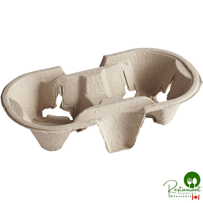 Pulp Fiber 2 Cup Carrier By Prime - 300/Case