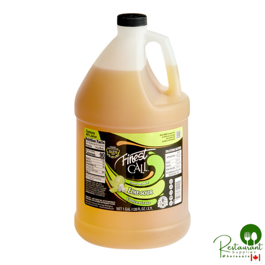 Finest Call 1 Gallon Premium Lime Sour Mix Concentrate - 4/Case