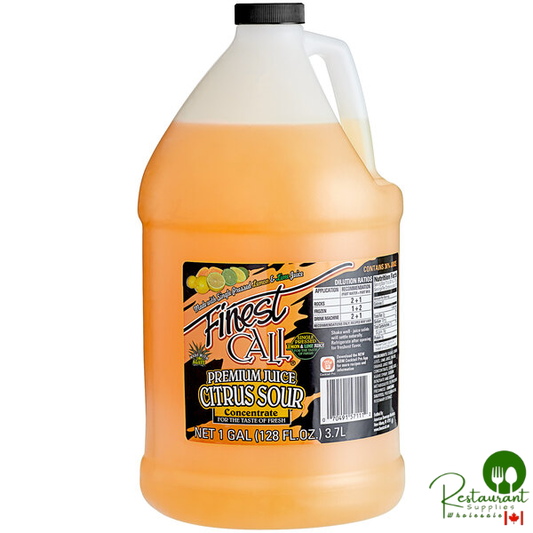 Finest Call 1 Gallon Premium Citrus Sour Mix Concentrate - 4/Case