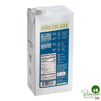 Kelvin Slush Co. Organic Frozen Pina Colada Cocktail Mix 32 fl. oz. - 6/Case
