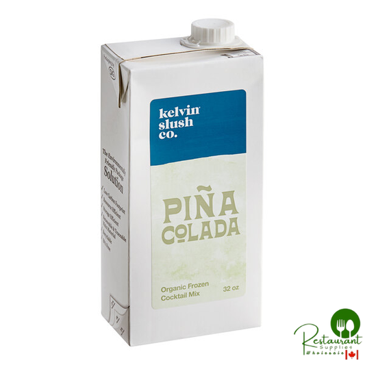 Kelvin Slush Co. Organic Frozen Pina Colada Cocktail Mix 32 fl. oz. - 6/Case