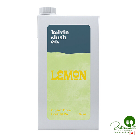 Kelvin Slush Co. Organic Frozen Lemon Cocktail Mix 32 fl. oz. - 6/Case