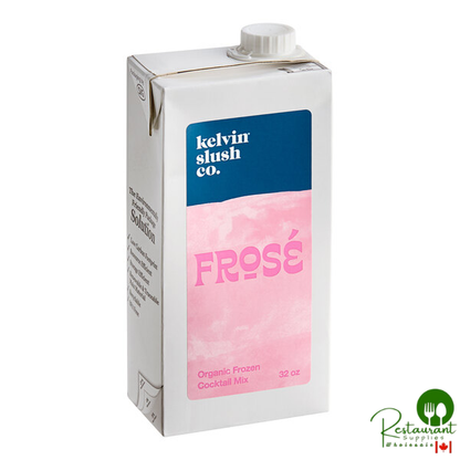Kelvin Slush Co. Organic Frozen Frose Cocktail Mix 32 fl. oz. - 6/Case