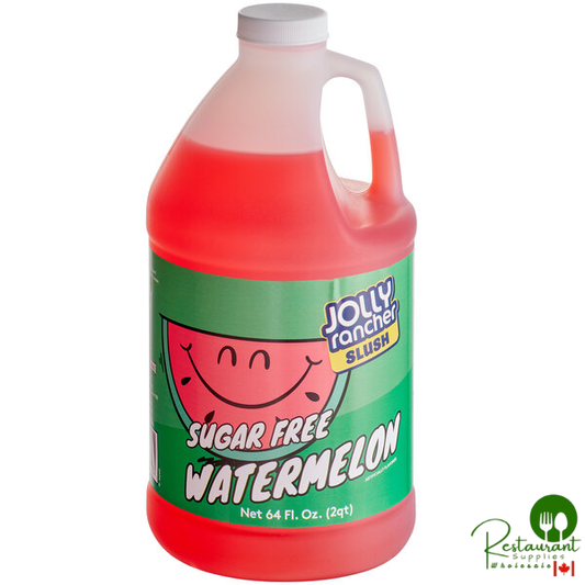 Jolly Rancher 1/2 Gallon Sugar-Free Watermelon Slushy 5:1 Concentrate - 6/Case