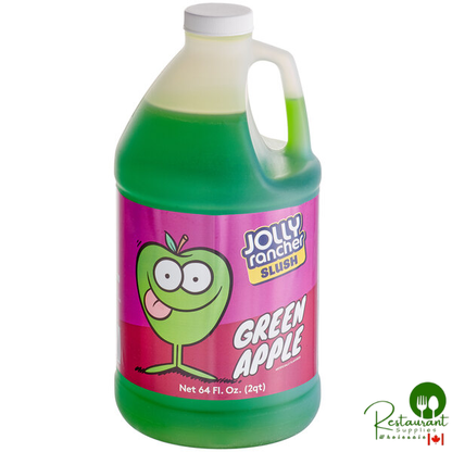Jolly Rancher 1/2 Gallon Green Apple Slushy 5:1 Concentrate - 6/Case