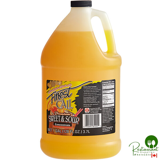 Finest Call 1 Gallon Sweet and Sour Mix Concentrate - 4/Case
