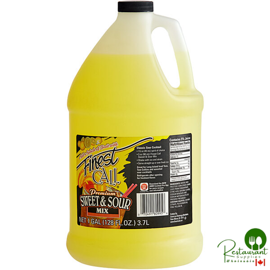 Finest Call 1 Gallon Ready-to-Use Sweet and Sour Mix - 4/Case