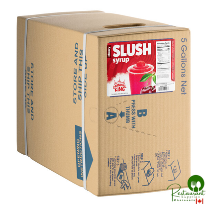 5 Gallon Bag in Box Cherry Slushy 5:1 Concentrate By Prime