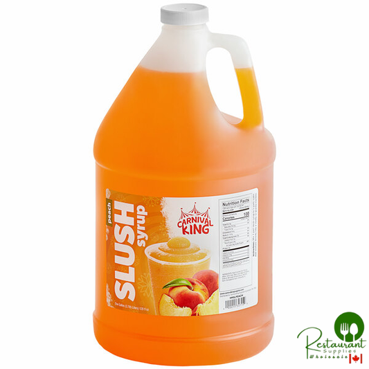 1 Gallon Peach Slushy 5:1 Concentrate By Prime - 4/Case