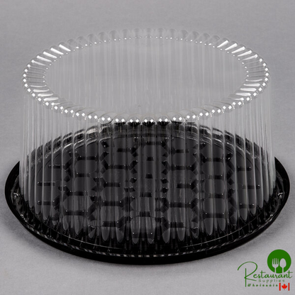 D&W Fine Pack G27-1 9" 2-3 Layer Cake Display Container with Clear Dome Lid - 80/Case