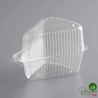 5" Clear Hinged Slice Container with High Dome Lid By Prime- 300/Case