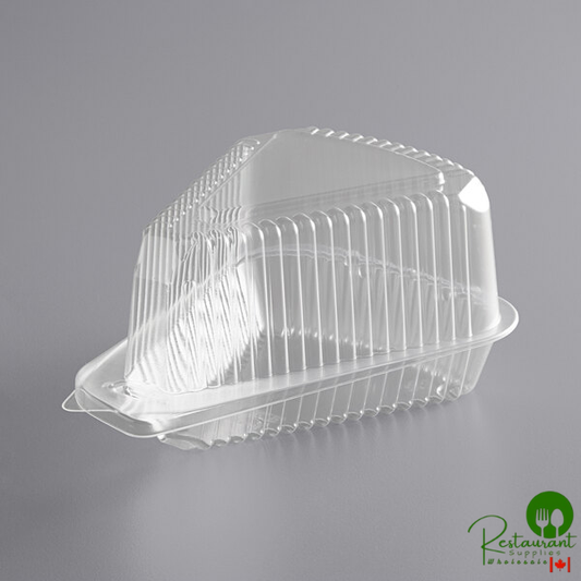 5" Clear Hinged Slice Container with Medium Dome Lid By Prime - 300/Case