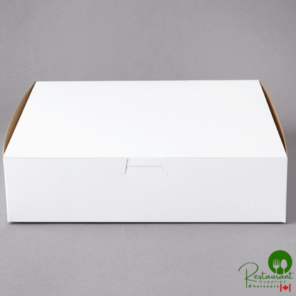 10" x 10" x 2 1/2" White Customizable Pie / Bakery Box By Prime- 250/Case