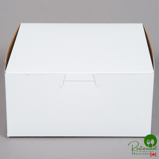 6" x 6" x 3" White Customizable Pie / Bakery Box By Prime - 250/Case