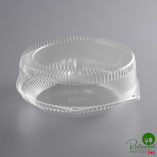 10" Clear Hinged Pie Container with High Dome Lid By Prime- 100/Case