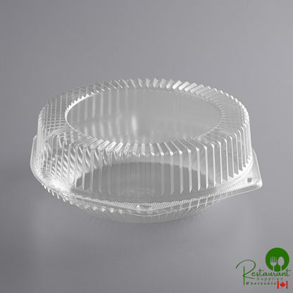 9" Clear Hinged High Dome Pie Container By Prime- 100/Case