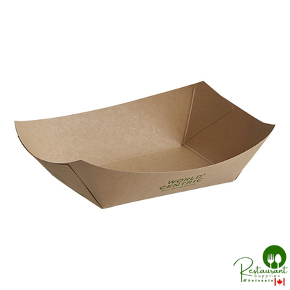 World Centric NoTree #200 2 lb. Compostable Food Tray - 1,000/Case