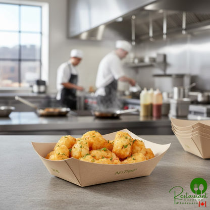 World Centric NoTree #200 2 lb. Compostable Food Tray - 1,000/Case