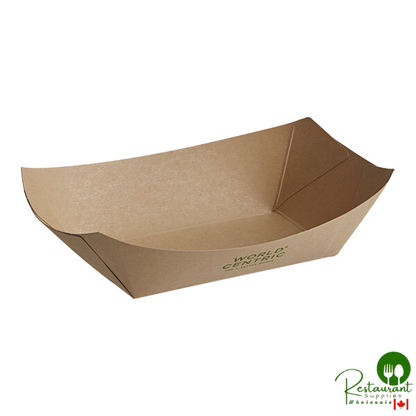 World Centric NoTree #100 1 lb. Compostable Food Tray - 1,000/Case