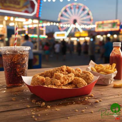 #200 2 lb. Solid Red Paper Food Tray - 1,000/Case