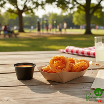 Bagcraft Packaging 300697 2 lb. EcoCraft Grease-Proof Natural Kraft Food Tray - 1,000/Case