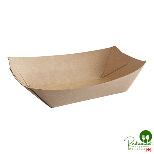 Bagcraft Packaging 300694 1/4 lb. EcoCraft Grease-Proof Natural Kraft Food Tray - 1,000/Case